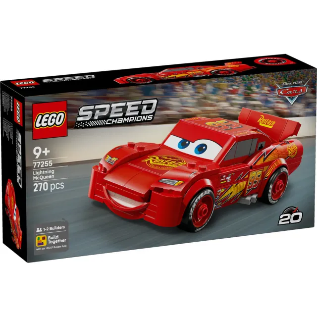 【LEGO 樂高】極速賽車系列 77255 閃電麥坤(汽車總動員 迪士尼皮克斯 積木 玩具)