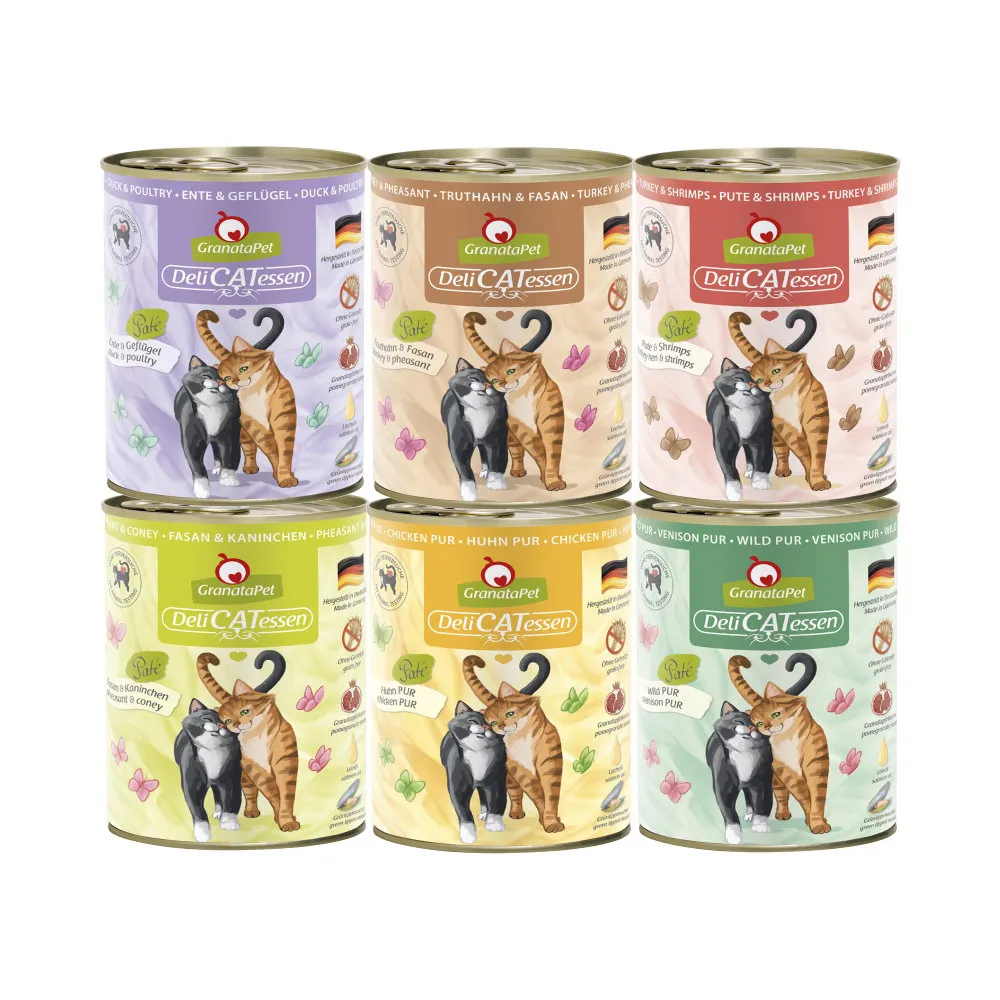 【Granatapet 葛蕾特】精緻食光無穀主食罐系列 800g*12罐組(貓主食罐、全齡貓適用)