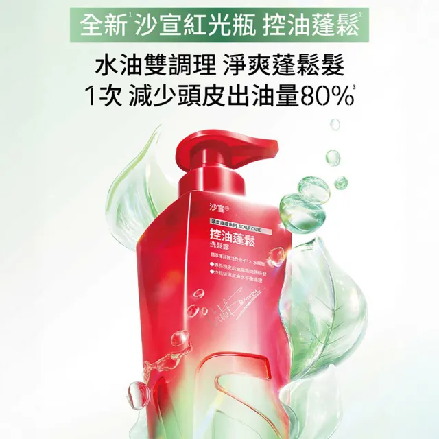 【VS 沙宣】Genesis紅光瓶洗髮露500mlx2入組(水感舒活/強韌豐盈/淨屑平衡/控油蓬鬆)