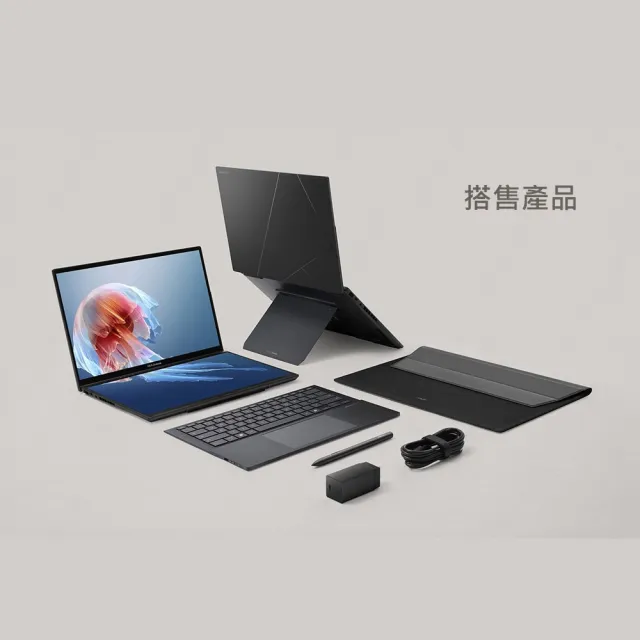 【ASUS 華碩】14吋Ultra 9輕薄AI筆電(ZenBook Duo UX8406CA/Ultra 9-285H/16G/512G SSD/W11/OLED)