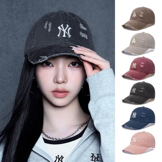 【MLB】牛仔 復古 仿舊棒球帽 KARINA/TWS同款老帽 Varsity系列(CPVL6.CPVV3.CPVV0.CPV03-多款任選)