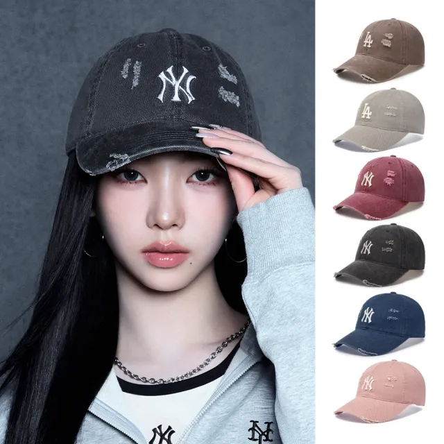 【MLB】牛仔 復古 仿舊棒球帽 KARINA/TWS同款老帽 Varsity系列(CPVL6.CPVV3.CPVV0.CPV03-多款任選)