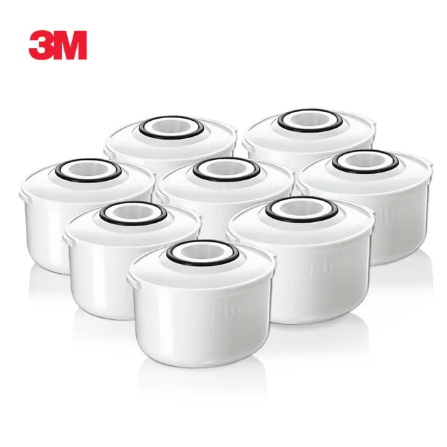 【3M】3M WP3000 plus 即淨長效濾水壺濾心(超值8入組/兩年份組/全新升級版/適用WP3000)