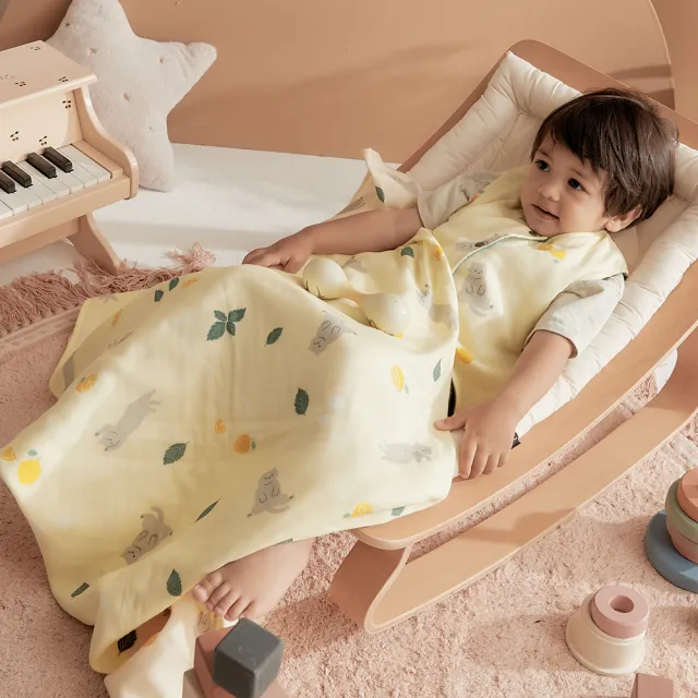 【Runny Yolk 朗尼幼克】純棉包巾｜mama juice/蛋黃星球-6色任選(100%台灣製/推車蓋毯/餵奶巾/外出鋪墊)