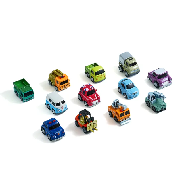 【小牛津】KIDMI 夢想車庫大禮盒-合金車迴力車12入(附貨櫃場景遊戲組+城市地圖&配件)