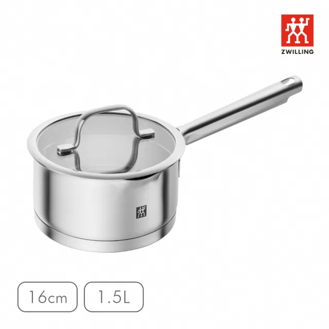 【ZWILLING 德國雙人】TF 瀝水不鏽鋼單柄鍋16cm(德國雙人牌集團官方直營)