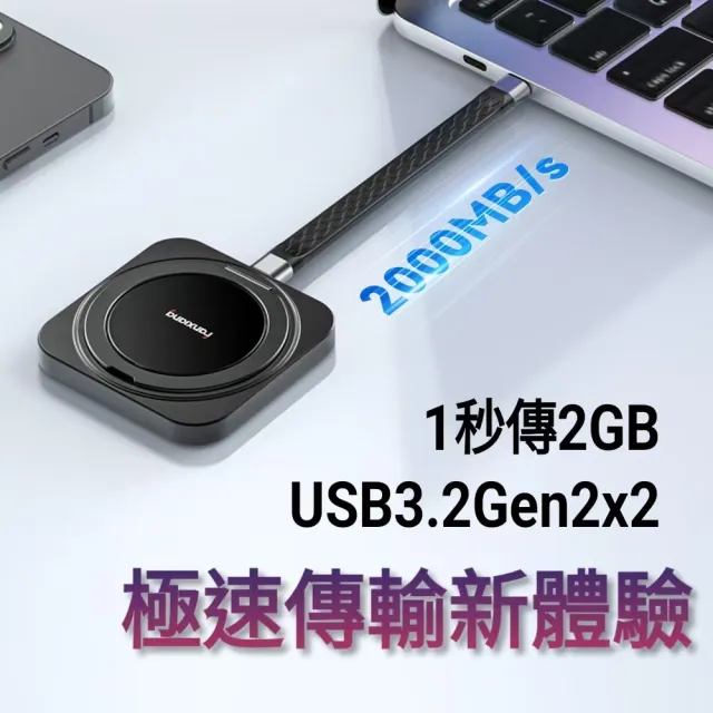 【FANXIANG 梵想】PS2006 500GB磁吸外接式固態硬碟(USB3.2Gen2x2 20Gbps 適用iphone15-17)