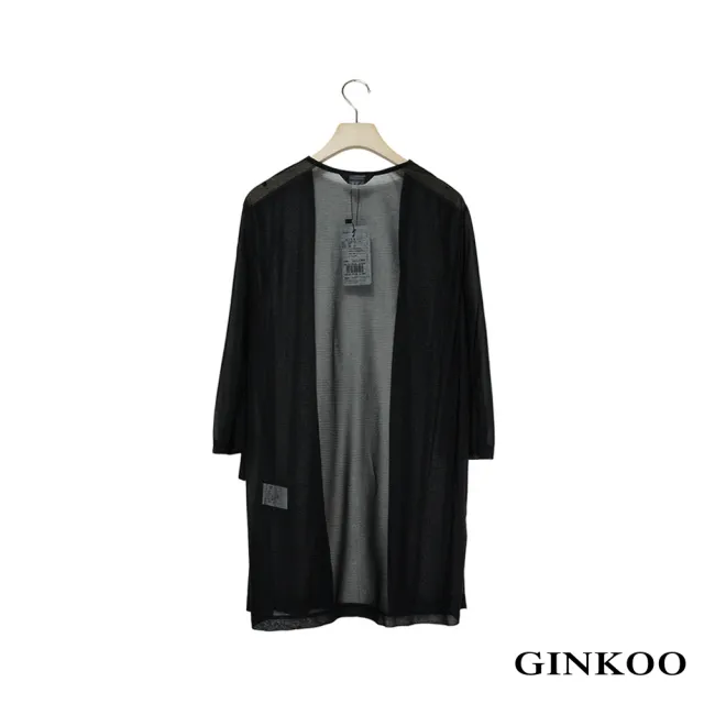 【GINKOO 俊克】五分袖雪紡罩衫