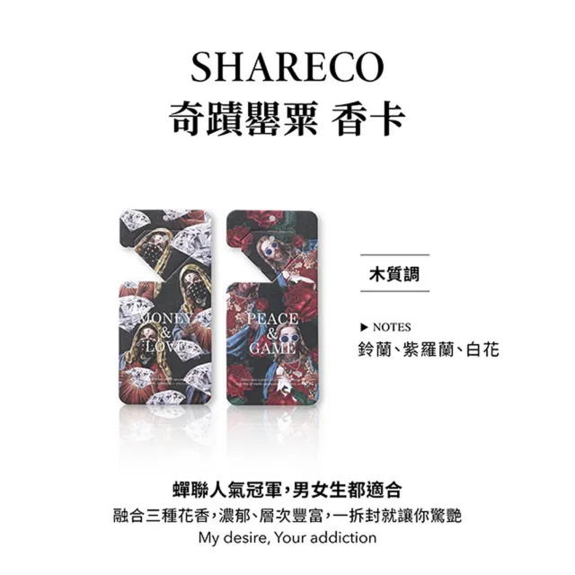 【SHARECO】香水吊卡-4入組(多款任選)