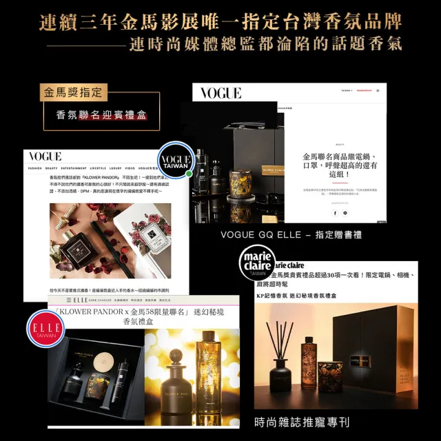 【KLOWER PANDOR】KP記憶香氛 沉浸式空間擴香250ml+補充瓶500ml(多款任選)