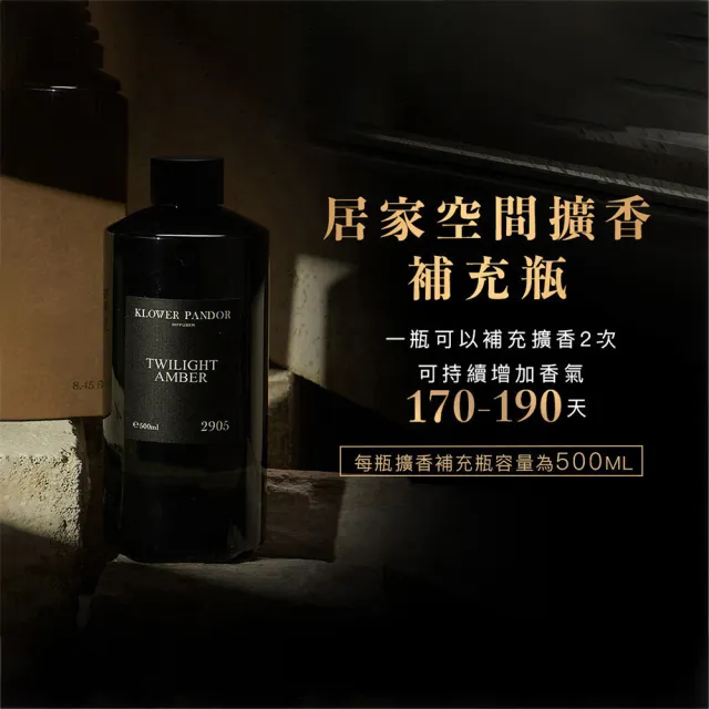 【KLOWER PANDOR】KP記憶香氛 沉浸式空間擴香250ml+補充瓶500ml(多款任選)