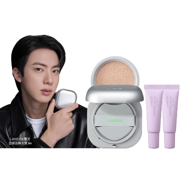 【LANEIGE 蘭芝】★全新升級★官方直營 Neo 雙效柔霧/水光氣墊EX 15g*2(1盒2蕊 蘭芝 小方塊 遮瑕 防曬)