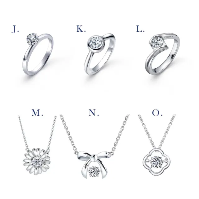 【IS DIAMOND】買一送一 IGI 50分鑽石戒指 項鍊 最白Dcolor VS高規格淨度 任選 送10分鑽石項鍊(培育鑽石)