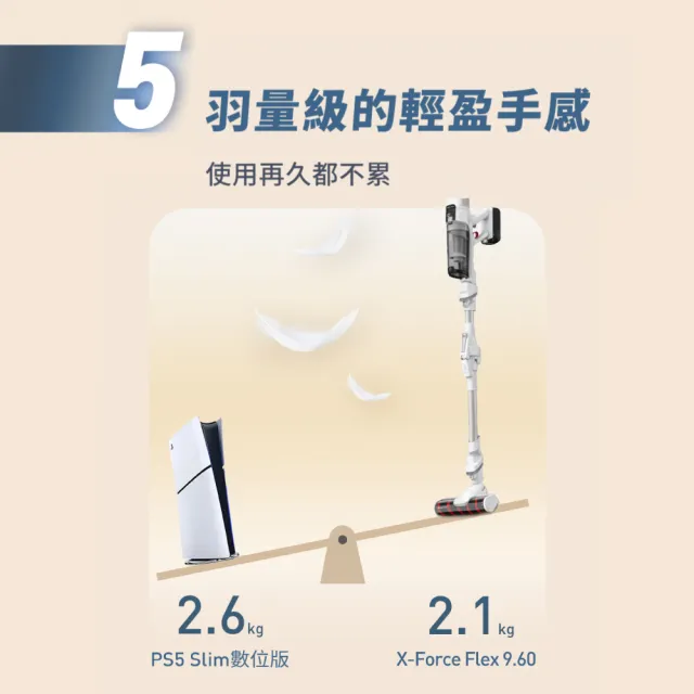 【Tefal 特福】X-force 9.60 可彎折無線吸塵器-TY2079HT(法國銷售第一)