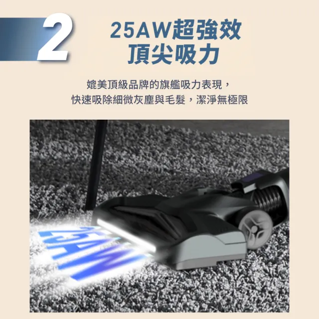 【Tefal 特福】X-trem compact二合一無線輕量手持/直立吸塵器-TY1238HT (法國銷售第一)