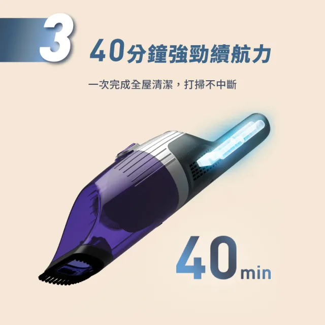 【Tefal 特福】X-trem compact二合一無線輕量手持/直立吸塵器-TY1238HT (法國銷售第一)