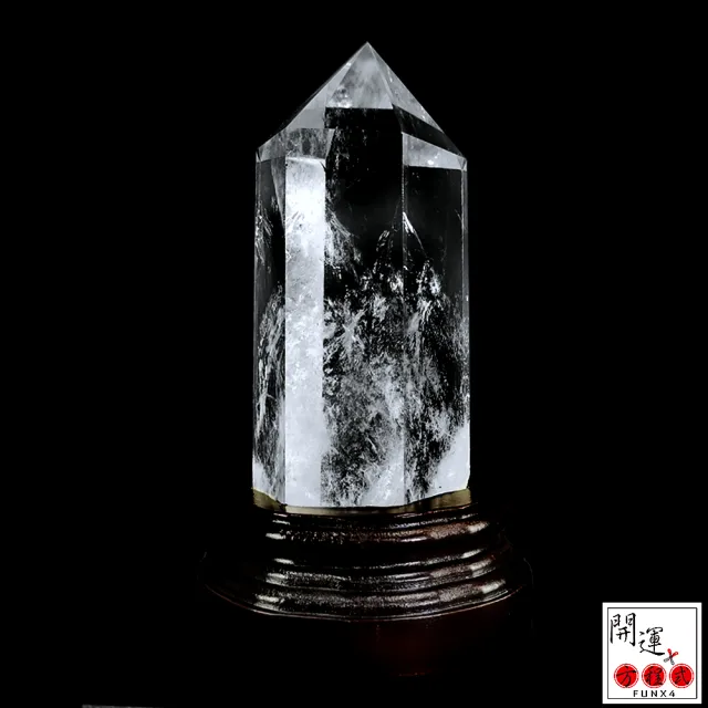 【開運方程式】天然巴西頂級白水晶柱W77一物一拍(白水晶柱的能量較尖銳集中快速)