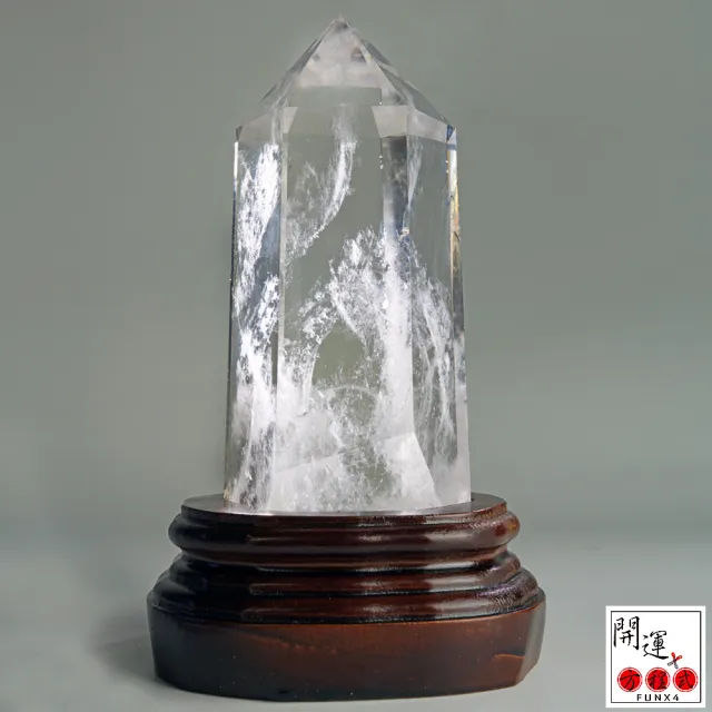 【開運方程式】天然巴西頂級白水晶柱W77一物一拍(白水晶柱的能量較尖銳集中快速)