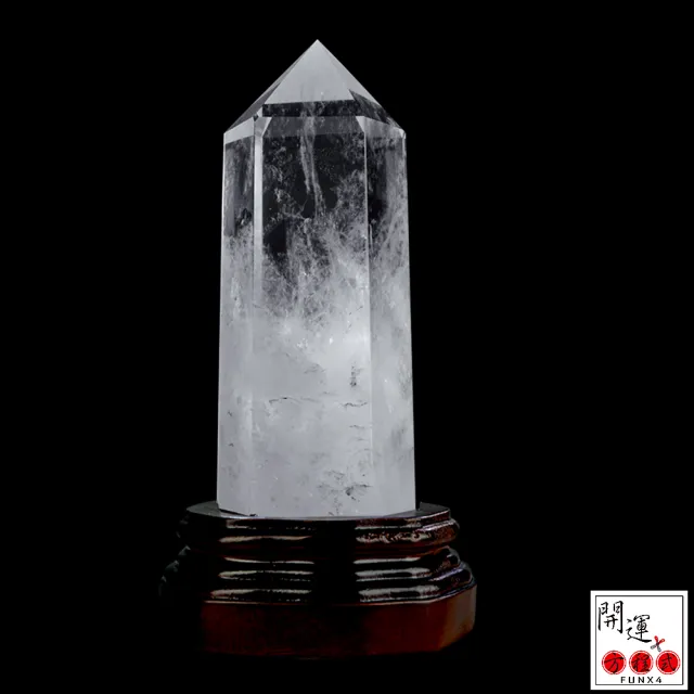 【開運方程式】天然巴西頂級白水晶柱W79一物一拍(白水晶柱的能量較尖銳集中快速)