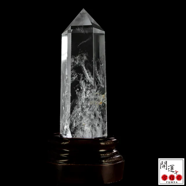 【開運方程式】天然巴西頂級白水晶柱W80一物一拍(白水晶柱的能量較尖銳集中快速)