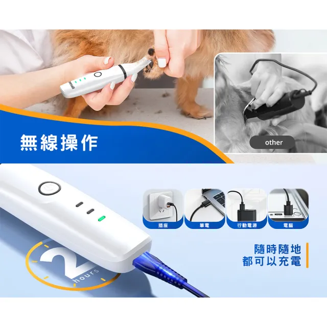 【NITORI 宜得利家居】4合1 寵物靜音電動剪毛器 ONEISALL WH