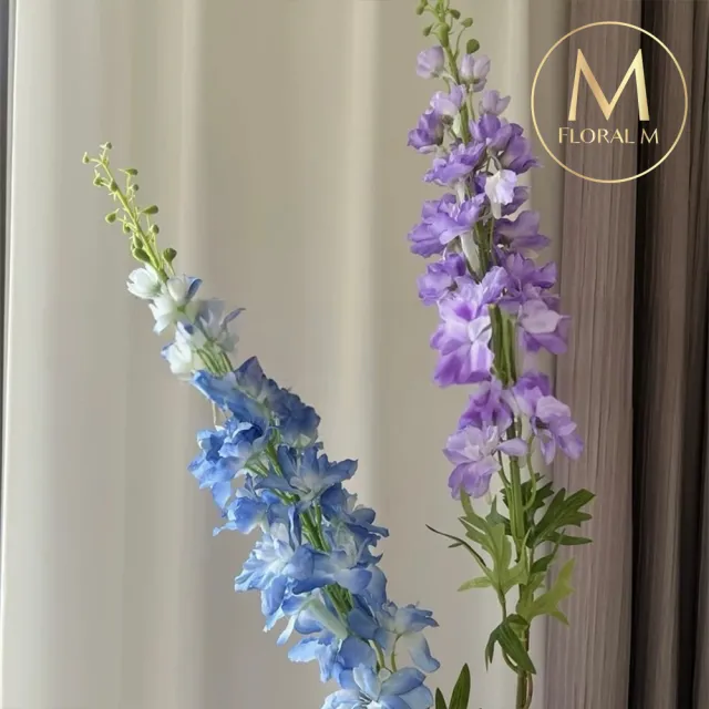 【Floral M】法式最美祝福大飛燕莫內紫仿真花花材1入組(人造花/仿真花/假花/花藝DIY/裝飾花材)