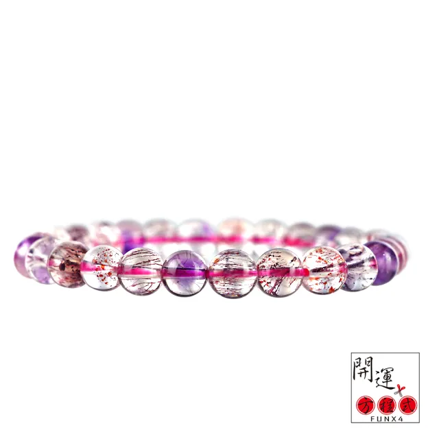 【開運方程式】超七水晶手珠彼岸花超七滿絲7mm(A2003 透亮蒐藏級)