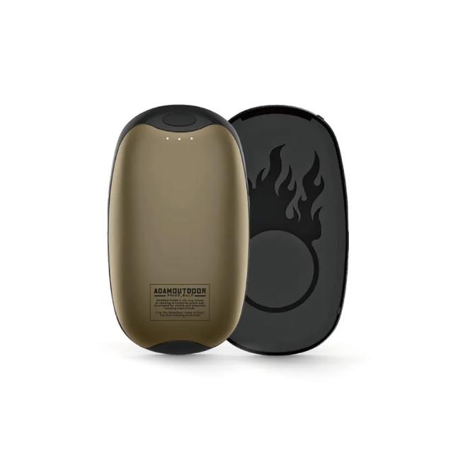 【ADAMOUTDOOR】USB充電式磁吸雙入組 掌心暖爐(暖手寶 暖暖蛋 保暖 充電寶)