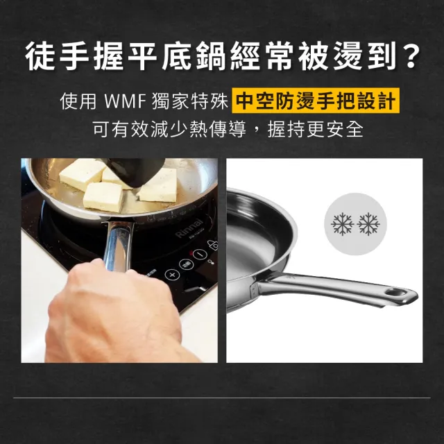 【WMF】專業淬鍊系列Profi Pfannen 不鏽鋼煎鍋 24cm 平底鍋 深煎鍋