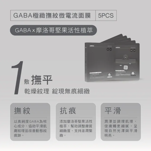 【AKIMIA】GABA 極緻撫紋微電流面膜 10片