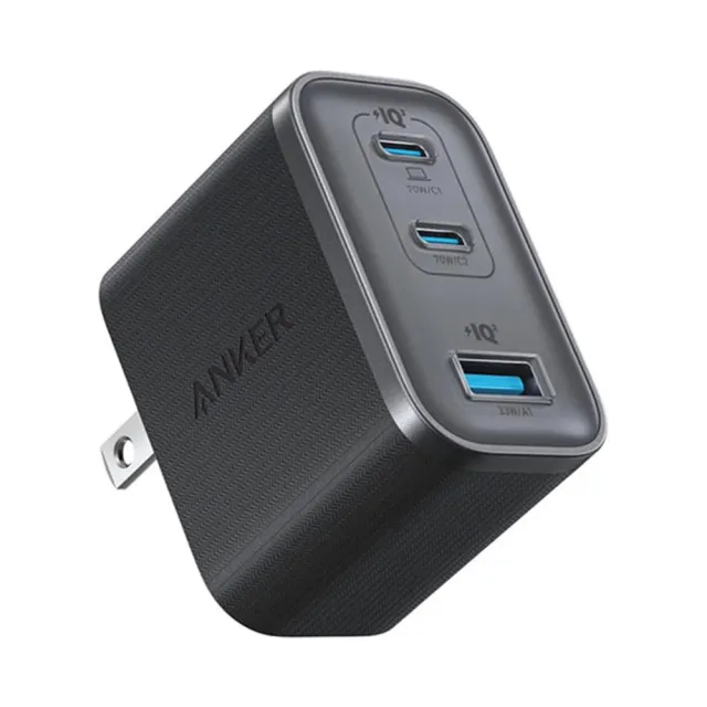 【ANKER】官方授權直營 A121A 70W GaN 3孔快充充電器(黑/白/可充筆電/平板/NS2/iPhone17系列/S26系列)