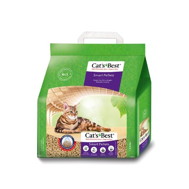 【CAT’S BEST 凱優】特級無塵凝結木屑砂（紫標凝結型）5L/2.5kg(貓砂/木屑砂/環保砂/杉木砂)
