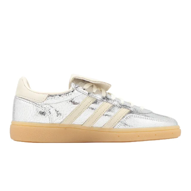 【adidas 愛迪達】休閒鞋 Handball Spezial LT W 女鞋 銀 德訓鞋 膠底 KK4448