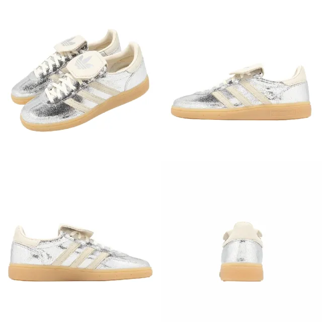 【adidas 愛迪達】休閒鞋 Handball Spezial LT W 女鞋 銀 德訓鞋 膠底 KK4448