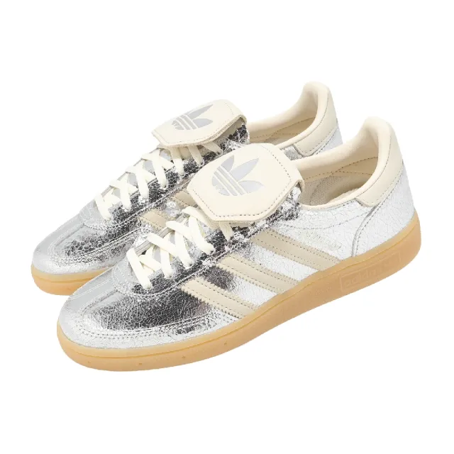 【adidas 愛迪達】休閒鞋 Handball Spezial LT W 女鞋 銀 德訓鞋 膠底 KK4448