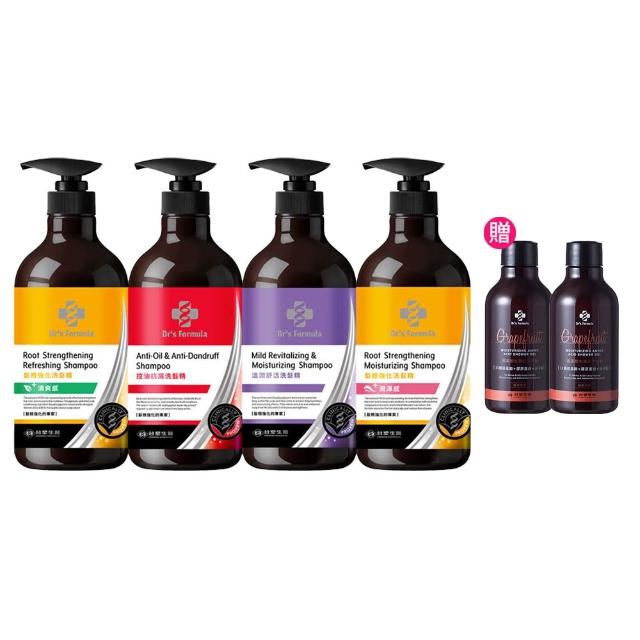 【Dr’s Formula 台塑生醫】加大版 三代洗髮精800gx4入(控油抗屑/髮根清爽/溫潤舒活/髮根潤澤)