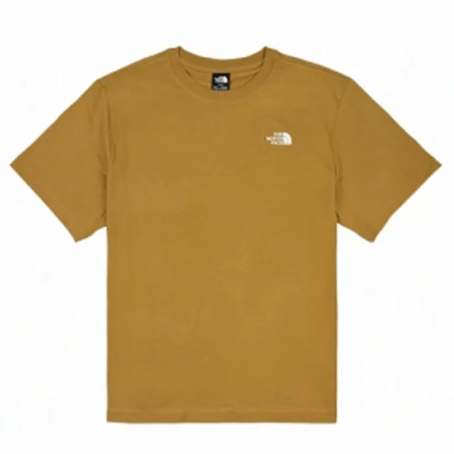 【The North Face】北臉 短袖上衣 男 U TNF ESSENTIAL SMALL LOGO RELAXED SS TEE 黃 NF0A8GWEG65