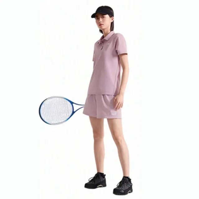 【The North Face】北臉 短褲 女 運動褲 防潑水 W CLASS V PATHFINDER PULL ON SHORT 粉 NF0A8DFN0SO