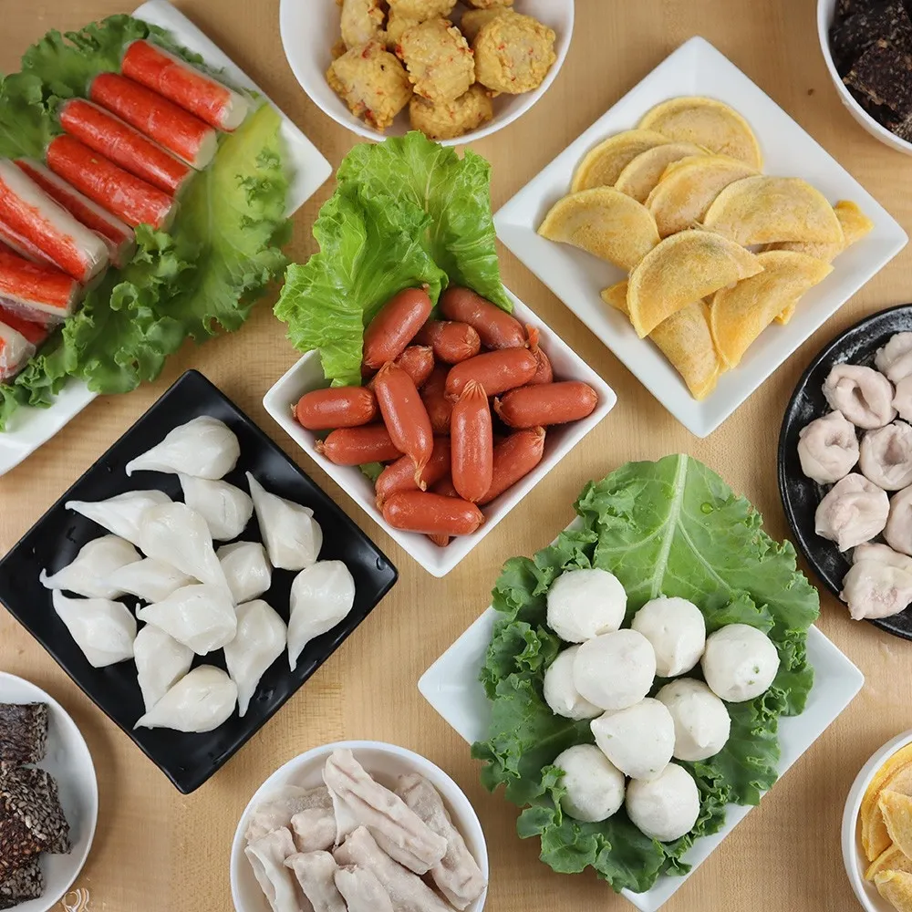 【丸大俠】人氣精選9款綜合火鍋料_家庭號(共2kg_1Kg/包 鑫鑫腸/蛋餃/魚餃/蟹味棒/魚包蛋 火鍋必備)