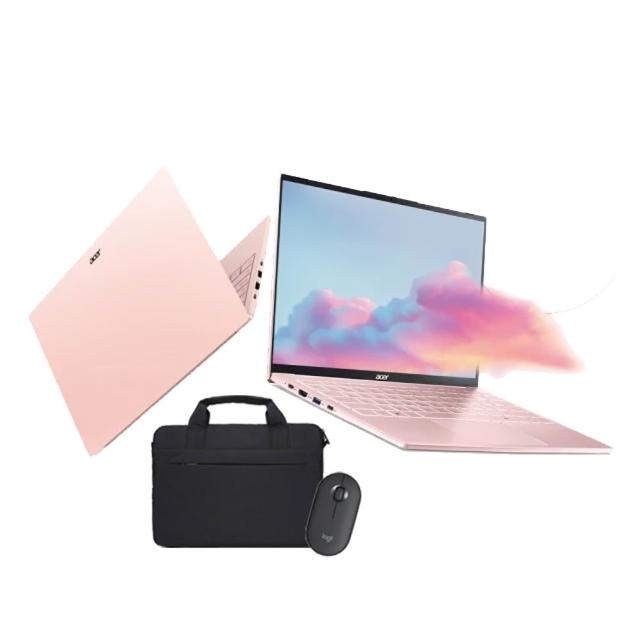 【Acer】筆電包/滑鼠組★14吋 AI超輕薄筆電-晨曦粉(Swift Lite/SFL14-54M-51ZA/Ultra 5-115U/16G/512G/W11)