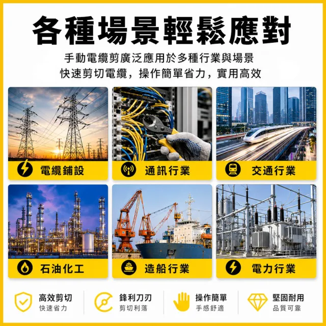 電纜剪刀 手動電纜剪 斷線刀 軟電線剪 電工切線鉗 鋁芯電纜線 618-WC500(電纜線剪 斷線鉗)