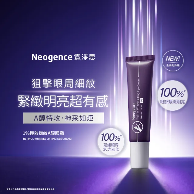 【Neogence 霓淨思】1%極效撫紋A醇眼霜20ml