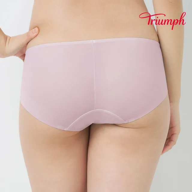【Triumph 黛安芬】風格自在系列 涼感無痕中腰平口內褲(霧薰紫)