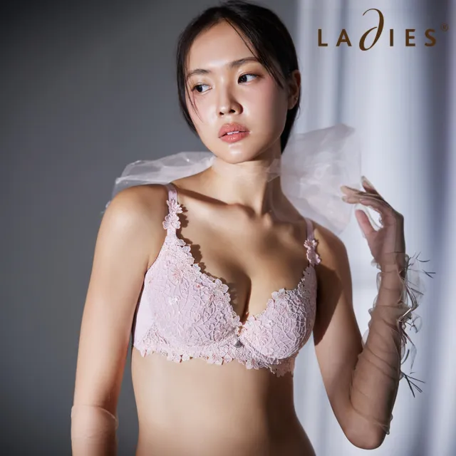 【Ladies 蕾黛絲】Trend it up Premium Q真水 B-D罩杯內衣(愛戀粉晶)
