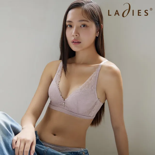 【Ladies 蕾黛絲】黃金比例真水B-D罩杯內衣(莫蘭藕粉)