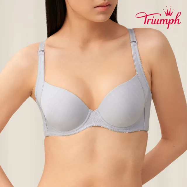 【Triumph 黛安芬】風格自在系列 涼感軟鋼圈內衣(嫩膚粉/竹炭暖灰)