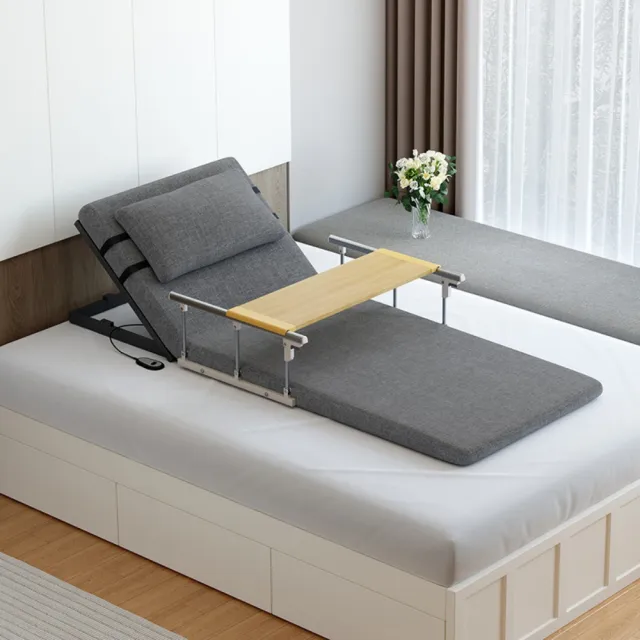 【匠俱】電動起身輔助器-75cm(折疊扶手+餐桌 老人臥床久躺 照護床 月子床 靠起背升降床墊 家用病人)