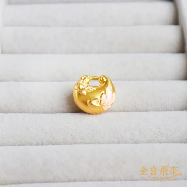 【金喜飛來】黃金墜蓮蓮有餘(0.28錢±0.03)