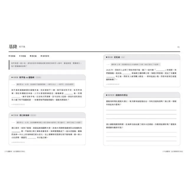 【未來出版】少年讀臺灣：認識歷史、地理、生態及文化（全套4冊，隨書贈《我的臺灣探究筆記》，貼合108課綱