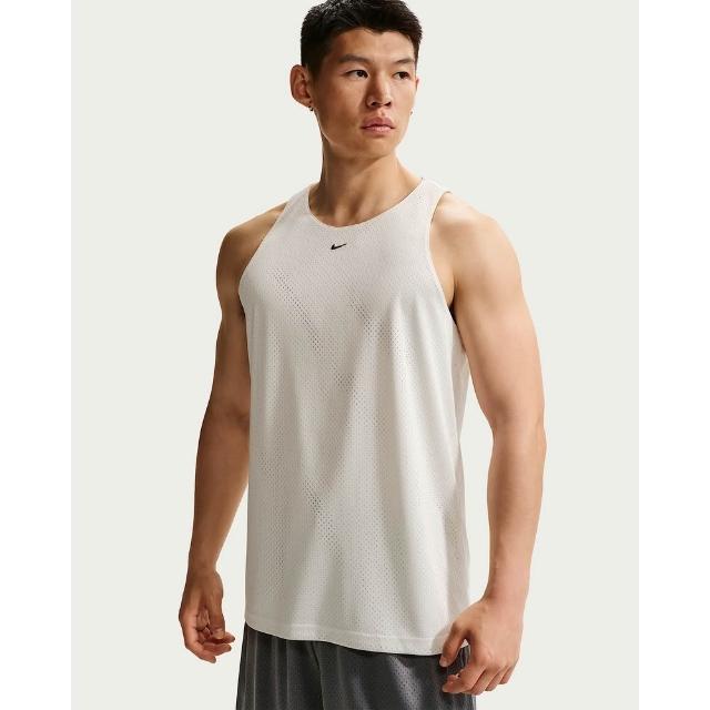 【NIKE 耐吉】籃球背心 男 AS M NK DF SI PRAC MESH JERSEY Dri-FIT 籃球 快乾 緊身 白 (IF2601133)